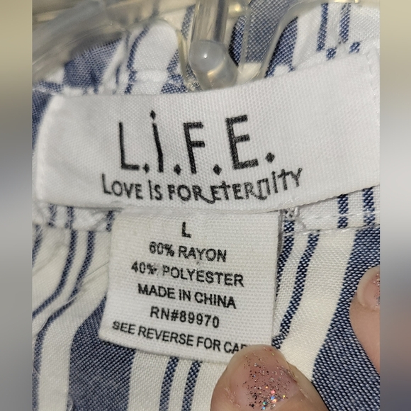 L.i.F.E Love is for Eternity women's shirt sz large - Picture 2 of 5